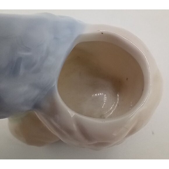 Blue Jay Toothpick Holder Vintage Porcelain 2.25 In Miniature Bird Nest Decor - Picture 5 of 16